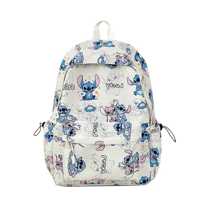New Student Backpacks Stitch Printed Schoolbags Trendy Backpacks Large-capacity Lightweight Student Casual Bags Anime Schoolbags