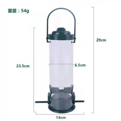 Pet Bird Feeder Pet Food Dispenser Outdoor Hanging Multiple Holes Bird Feeder Flying Animal Automatic Food Feeding Tool