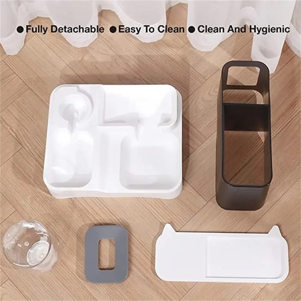 Dog Cat Automatic Feeder 2.8L Large Capacity Feeding Watering Machine Travel Out Automatic Pet Feeder Cat Dog Food Bowl