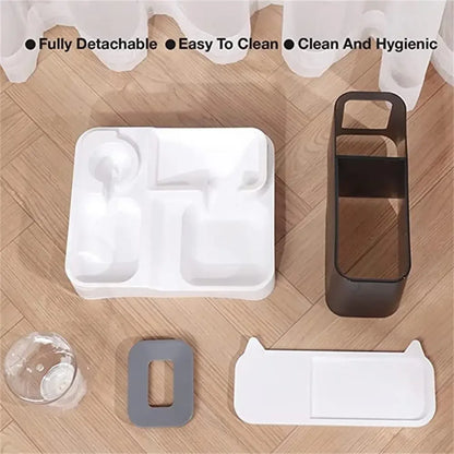 Dog Cat Automatic Feeder 2.8L Large Capacity Feeding Watering Machine Travel Out Automatic Pet Feeder Cat Dog Food Bowl