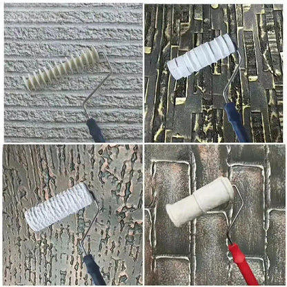 Paint Roller Painting Tool for Wall Rubber Protection Stamp Polyurethane Textured Paint Pottery Wheel Embossed Paint Roller