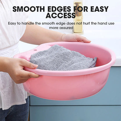 Washboard Basin Convenient Non Slip Plastic Washboard Washing Clothes Laundry Basin for Clothes T Shirts Blouses Socks Hand Wash