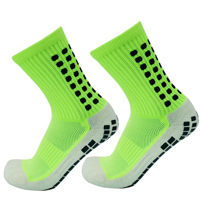Sports 2025 and New Football Socks Women Men New Socks Non-slip Silicone Bottom Soccer Basketball Grip Socks