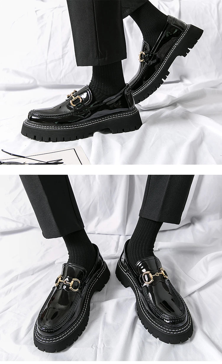 Men's Leather Shoes Casual Heightened Business Shoes Ultra-Light Comfortable Fashion Sports Heightening Leather Shoes KN-WJZ-336