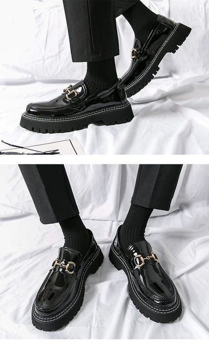 Men's Leather Shoes Casual Heightened Business Shoes Ultra-Light Comfortable Fashion Sports Heightening Leather Shoes KN-WJZ-336