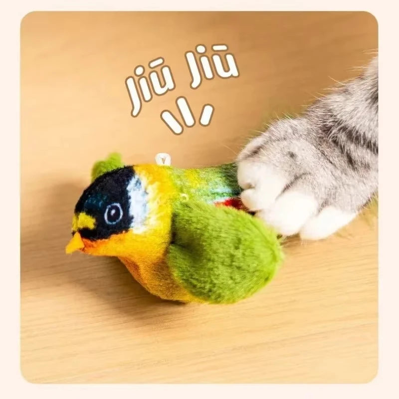 Cat Toys For Indoor Cats Interactive Cat Toy Realistic Bird Sound Cat Toy Plush Cat Toy Catnip Cat Toy for Cats Kitten Toy