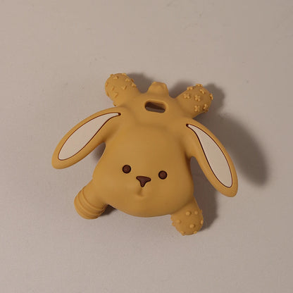 Baby silicone easter bunny teether Food Grade Safe Teether cute cartoon nursing teething Toy Teething gift  oral care