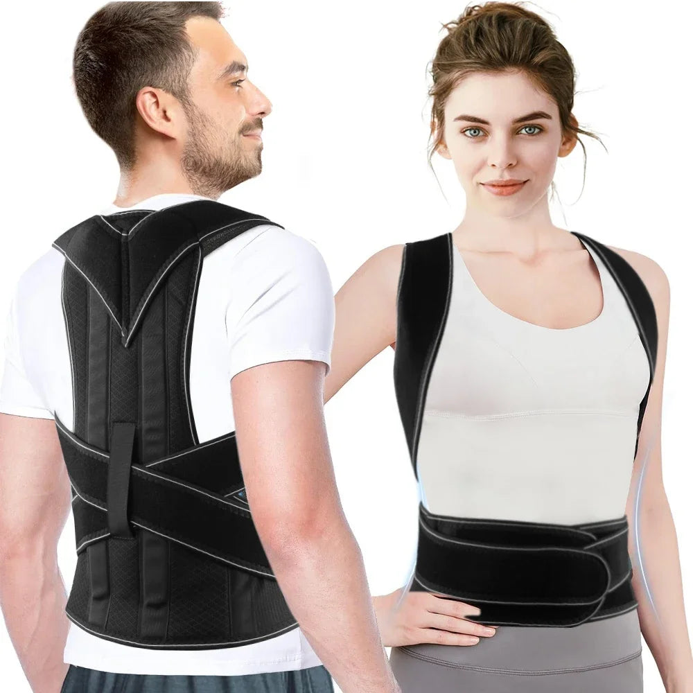 Back Brace Posture Corrector for Women & Men,Back Straightener, Scoliosis and Hunchback Correction,Adjustable Posture Trainer