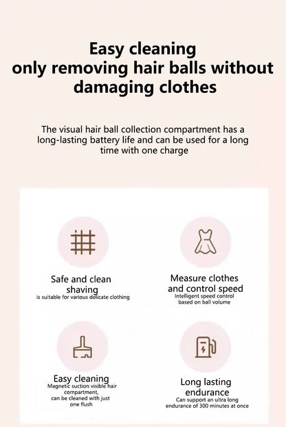 Lint Remover For Clothing Fuzz Pellets Clothes Sweater Fabric Shaver Electric Fluff Lint Removers Rechargeable Hair Ball Trimmer