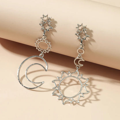 Sun and Moon Earrings / Moon Phase Earrings  / Celestial Jewelry / Crescent Earrings / Moon Earrings / Bohemian Earrings