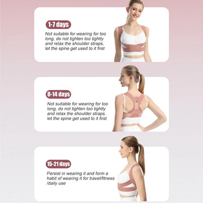 1PCS Posture Corrector for Women Men, Back Brace, Shoulder Brace for Mid Upper Spine Support,Neck Shoulder Back Pain Relief