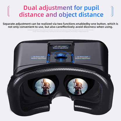 VR Glasses 3D Virtual Reality Headset Helmet For Phone Lenses Goggles Devices Viar Smart Smartphones Cell Game Viewer Mobile Set
