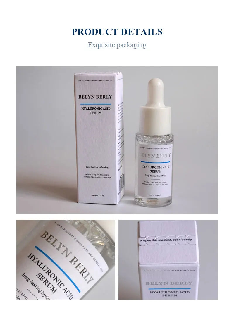 BELYN BERLY Face Serum 3Pcs/Lot Hyaluronic Acid + Vitamin C + 24k Gold Serum Moisturizing Spot White Facial Serum