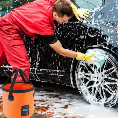 12L 20L Bowl Sink Washing Bag Car Wash Bucket Portable Outdoor Travel Foldable Water Multifunction Folding