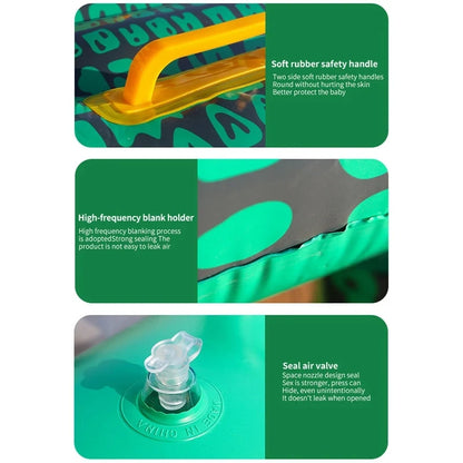 Inflatable Floating Row Children Adults Water Toys Crocodile Shape Simulation Inflatable Animal for Swimming Kids Pool