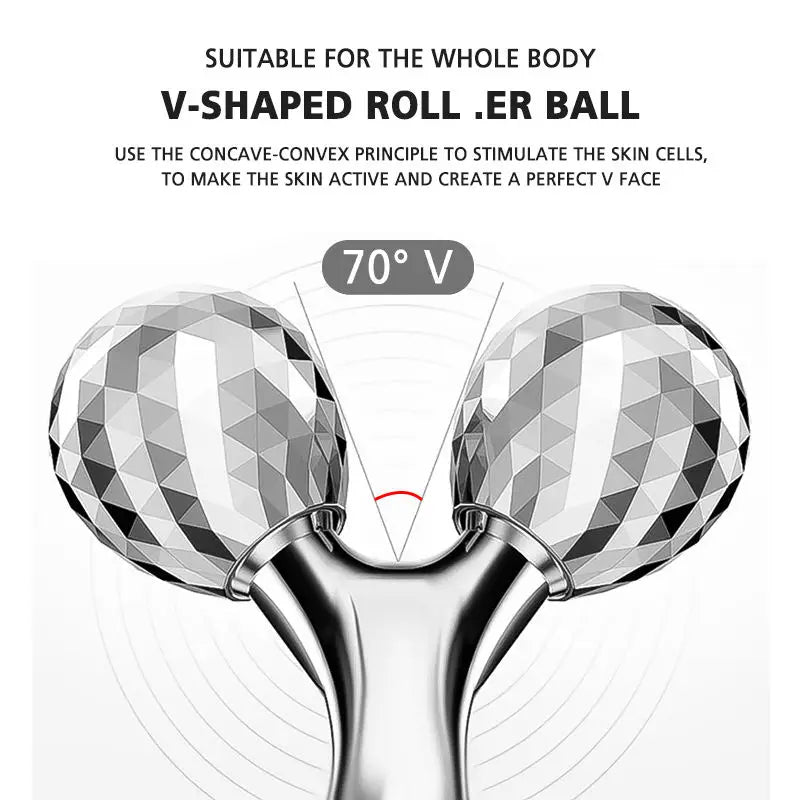 3D Y-shaped Facial Massage Roller 360° Rotating Face Lifting Firming Face Slimming Remover Facial Massager Skin Care Tool