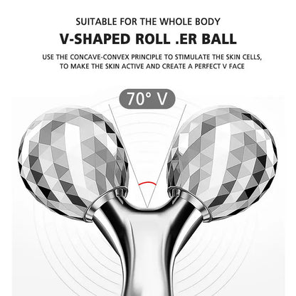 3D Y-shaped Facial Massage Roller 360° Rotating Face Lifting Firming Face Slimming Remover Facial Massager Skin Care Tool