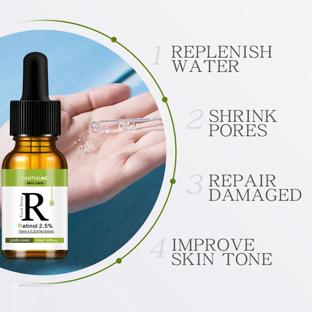 Retinol Aging Removes Wrinkles Serum Pore Shrinking Serum Whitening Moisturizing Serum Pigment Spots Remove Face Firming Oil