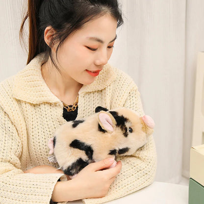 Stuffed Bunny Cloth Dress Toys Smoothing Toy for Infant  Cuddling sleep doll for Girls Handmade Diversity Brown Rabbit Plushie