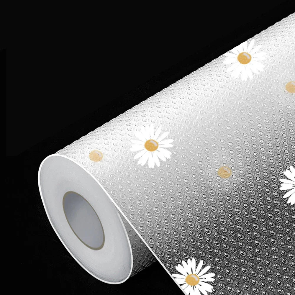 1 Roll, 30x100cm Waterproof Non-Slip Plastic Shelf Liner Roll, Multipurpose Cabinet Drawer Mat Liner for Kitchen, Fridge, Table