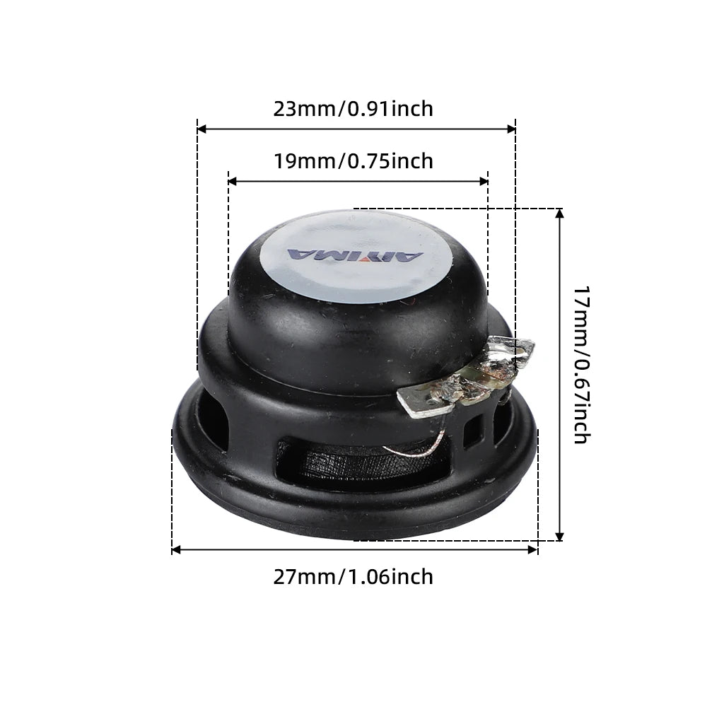AIYIMA 2Pcs 27MM Mini Audio Speaker 4Ohm 3W Home Theater Bass Multimedia Portable Speakers Audio Woofer Loudspeaker