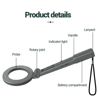 Metal Detector DM3004A Waterproof Handheld Alarm High Sensitivity Metal Scanner Security Checker Pinpointer Metal Detect Tool