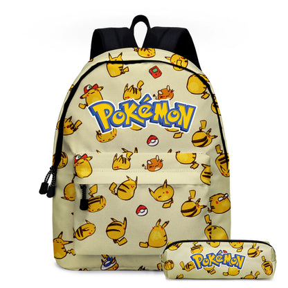 Pokemon Pikachu School Bags Backpacks Anime Kids Bags Kawaii Big Capacity Travel Bag Teenagers Schoolbag Girls Boys Rucksacks