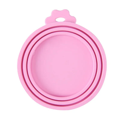 Silicone Canned Lid Sealed Feeders Food Can Lid For Puppy Dog Cat Storage Top Cap Reusable Cover Lid Health Pet Daily Supplies