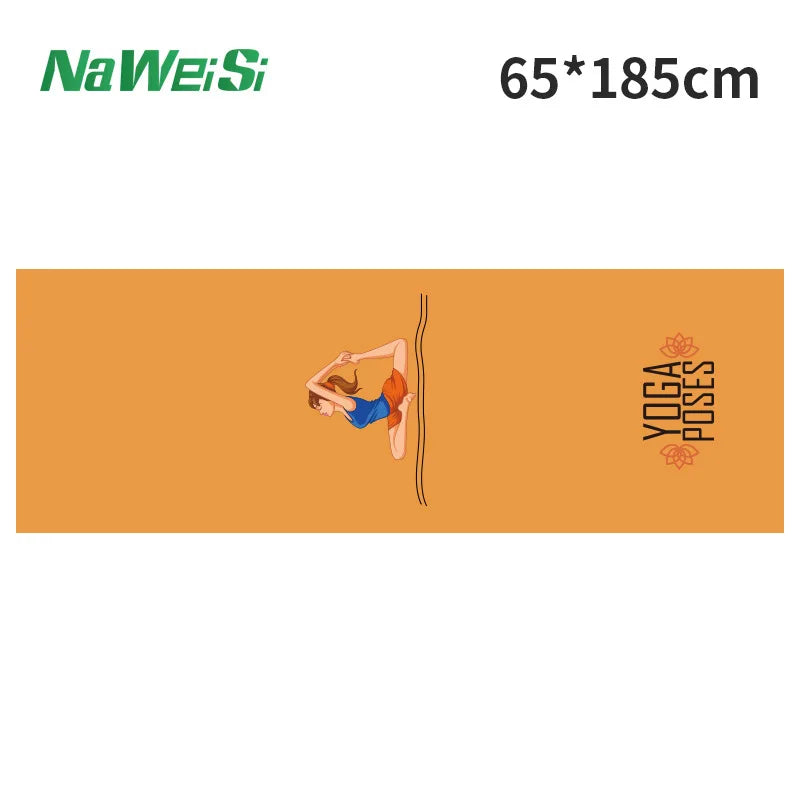 Portable anti-slip Printing Yoga Mat Spread Towels Absorb Sweat Fitness Yoga Towel Yoga Mat Yoga Towel Cooling Towel Ice Towel