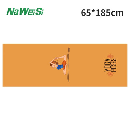 Portable anti-slip Printing Yoga Mat Spread Towels Absorb Sweat Fitness Yoga Towel Yoga Mat Yoga Towel Cooling Towel Ice Towel