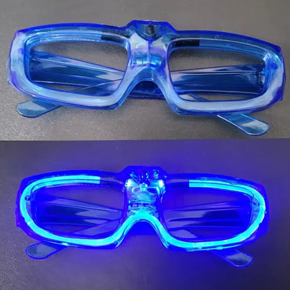 1 Pc Party Glow in the Dark Glasses Light Up LED Glasses Neon Party Favors Sunglasses Party Decor Party Supplies
