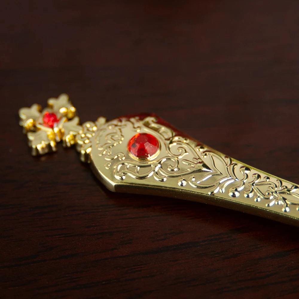 Elegant Orthodox Church Spoon for Baptism with High Quality Alloy Oil Droplets and Diamonds - Perfect Church Souvenir
