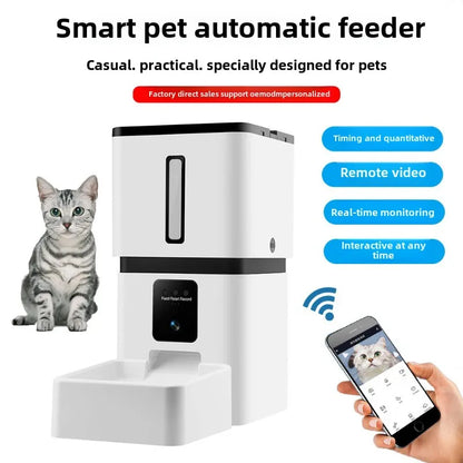 Smart Pet Feeder Timing 8L Large Capacity Wifi Feed Cats Dogs Automatically Food Dispenser Pet Products Supplies Accessories