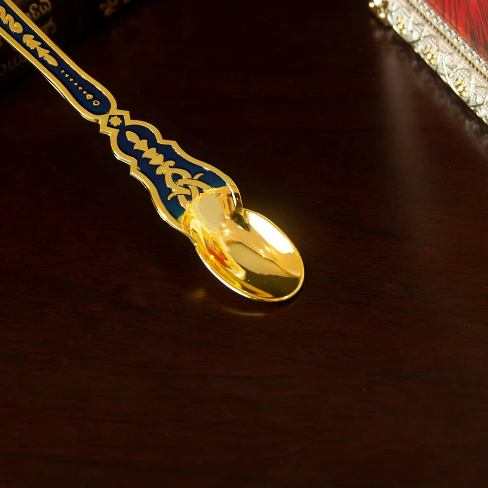 Russian Church Orthodox Holy Oil Ritual Supplies Gold Plated Metal Utensils Prayer Church Ritual Supplies