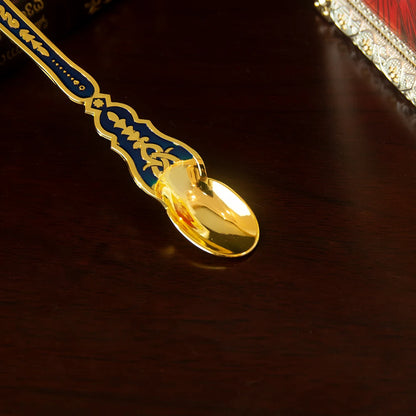 Russian Church Orthodox Holy Oil Ritual Supplies Gold Plated Metal Utensils Prayer Church Ritual Supplies