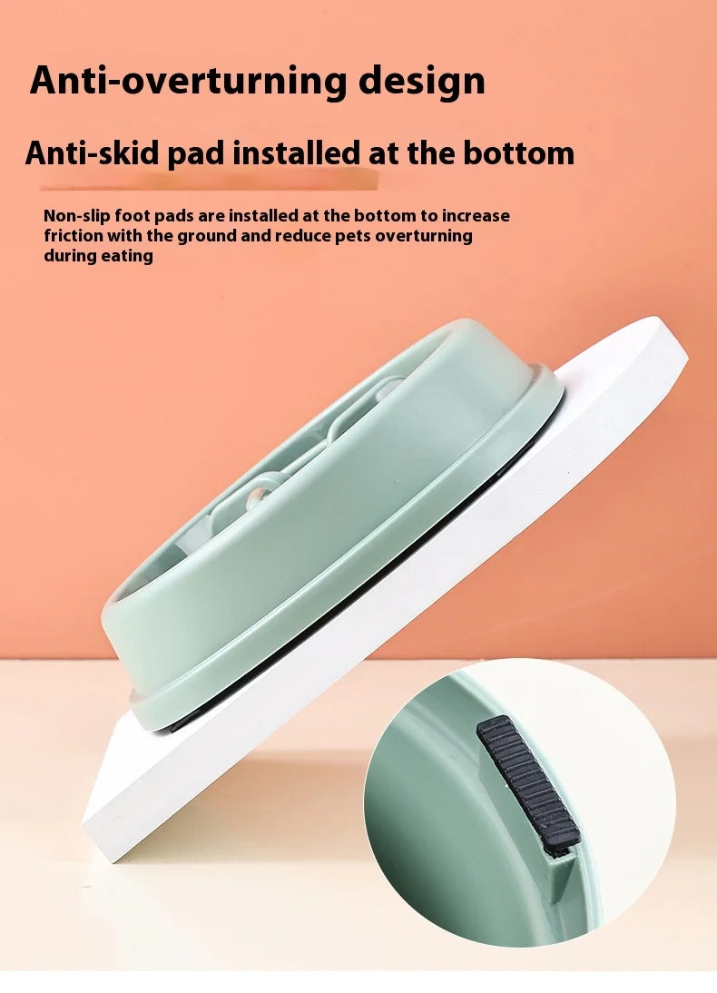 Slow Feeder Dog Bowls Anti-Choking Puzzle Dog Food Bowls, Anti-Slip Interactive Feeding Slow Down Eating, Bloat Stop Maze Dishes