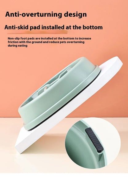 Slow Feeder Dog Bowls Anti-Choking Puzzle Dog Food Bowls, Anti-Slip Interactive Feeding Slow Down Eating, Bloat Stop Maze Dishes