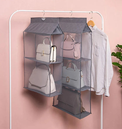 handbag storage hanging bag Organizer Wardrobe Closet Storage Transparent Three-dimensional Home Organization hanging bag