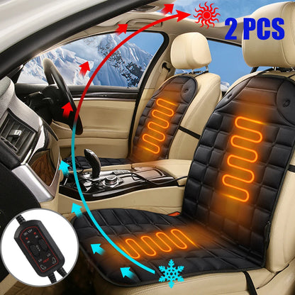 12V Electric Seat Heater Hot Keep Warm Winter Household Cushion Heated Car Seat Cushion Cover Universal Heating Seat Cushion