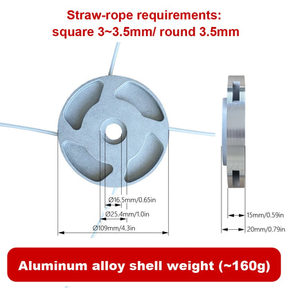 Gasoline Lawn Mower Lawn Mower Aluminum Alloy Shell Lawn Mower Cutting Head Lawn Mower Accessories Outdoor Lawn Mower Accessories Lawn Mower