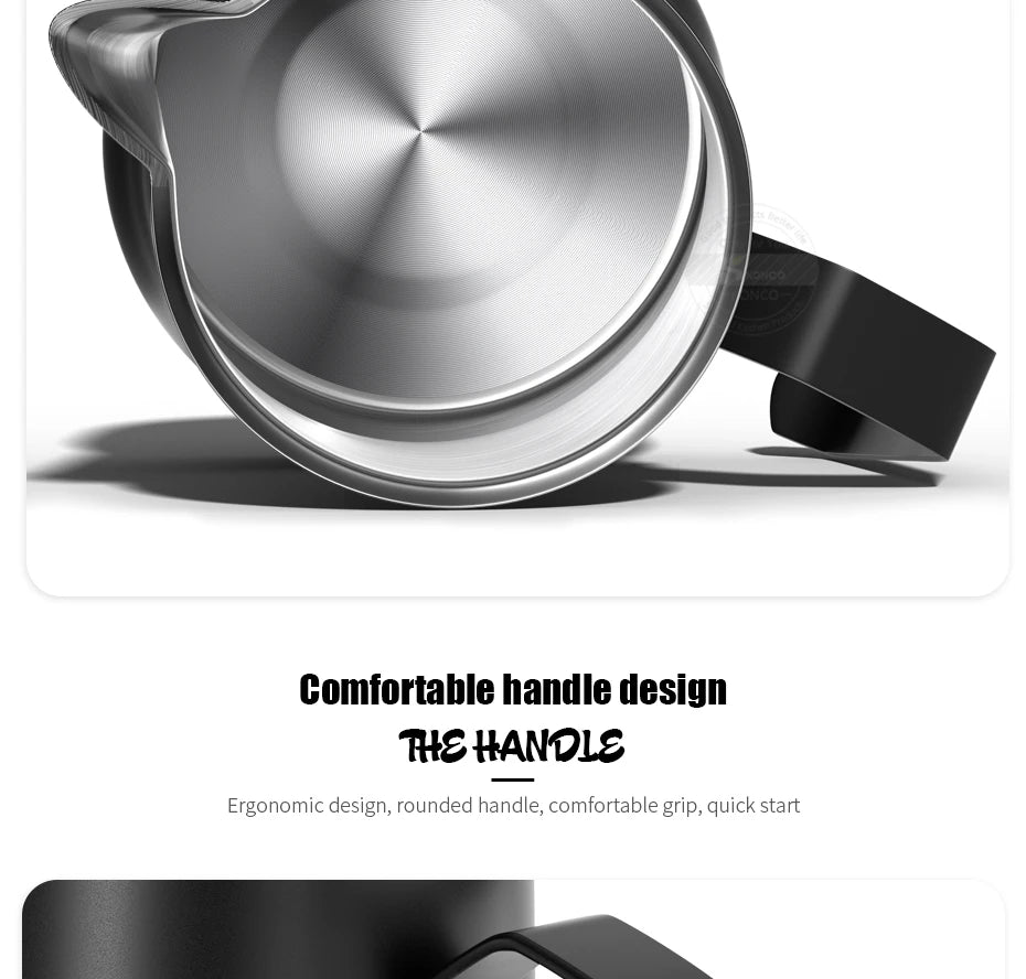 Milk Frothing Pitcher Jug 350/500ML Stainless Steel Coffee Milk Frothing Jug for Espresso Latte Art Barista Steam Milk Jug