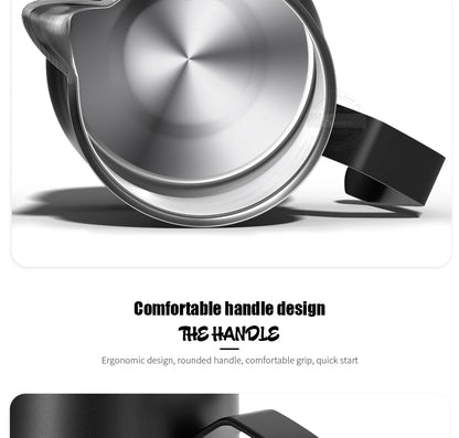 Milk Frothing Pitcher Jug 350/500ML Stainless Steel Coffee Milk Frothing Jug for Espresso Latte Art Barista Steam Milk Jug