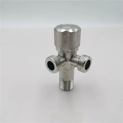 Multifunction Stainless Steel 3Ways Valves G1/2 Bathroom Accessories Water Diverter Wall Mounted Valve Bathroom Accessories