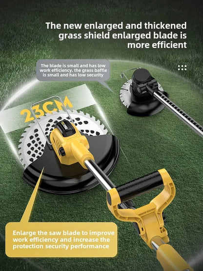 Electric lawn mower Small household lawn Lithium battery rechargeable  mower High power lawn mower