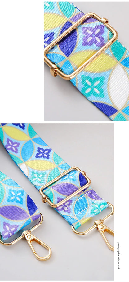 Fashionable And Minimalist Shoulder Strap Print Adjustable Bag Strap Luggage Replaceable Travel Accessories