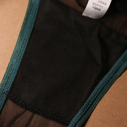 1pc Seamless Wide-brimmed Mesh See Through Sexy Ladies Briefs Shorts Low Waist Underwear Panties For Women