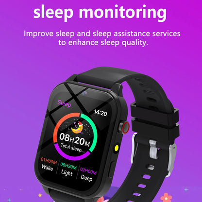 2025 New Smart Watch For Children HD Touch Screen Camera 18 Games Sleep Monitoring Alarm Clock Calculator Birthday Gift Boy Girl