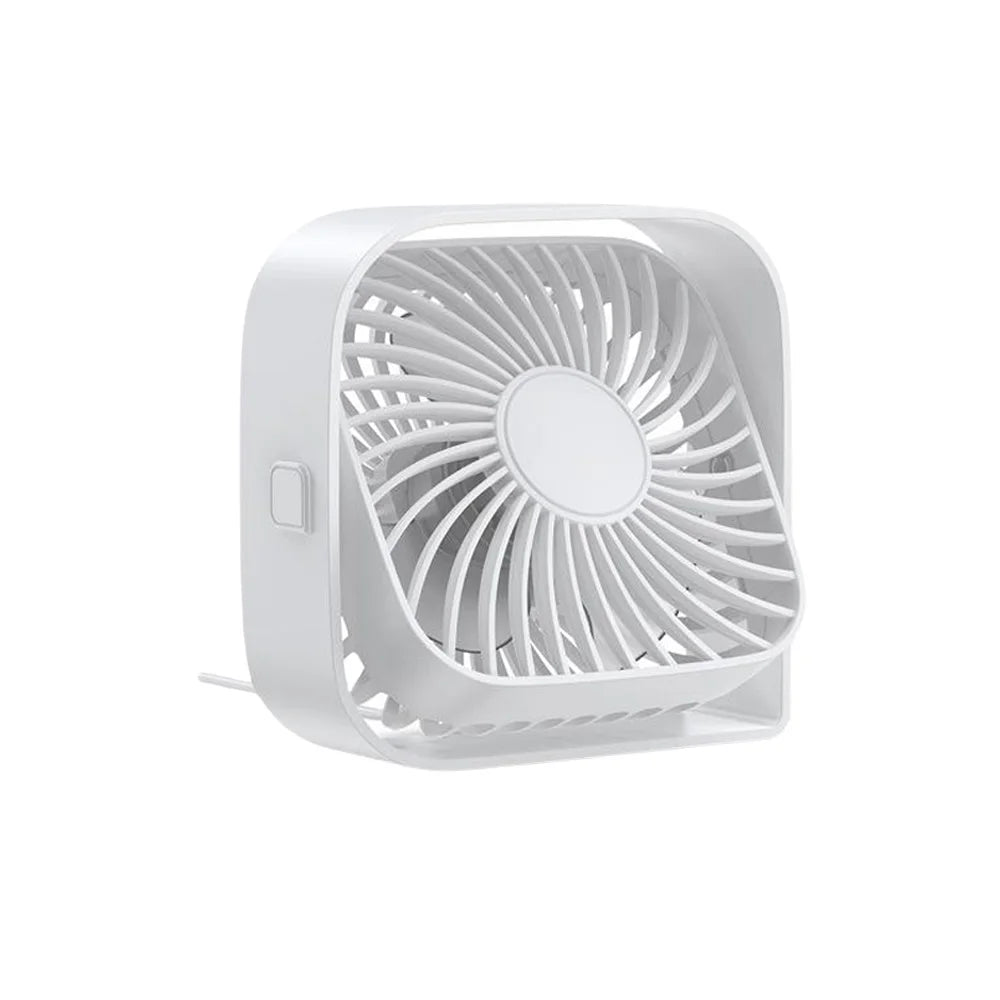 Mini Portable Fan USB Desk Fan Table Strong Airflow &Quiet Operation 3 Speed Wind 360° Rotatable Standing Fans For Room