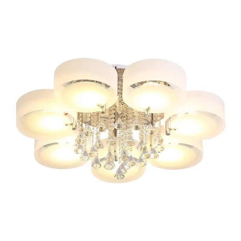 LED Ceiling Light Living Room Light Modern Simple Warm Romantic Atmospheric Household Energy-saving Crystal Ceiling Light