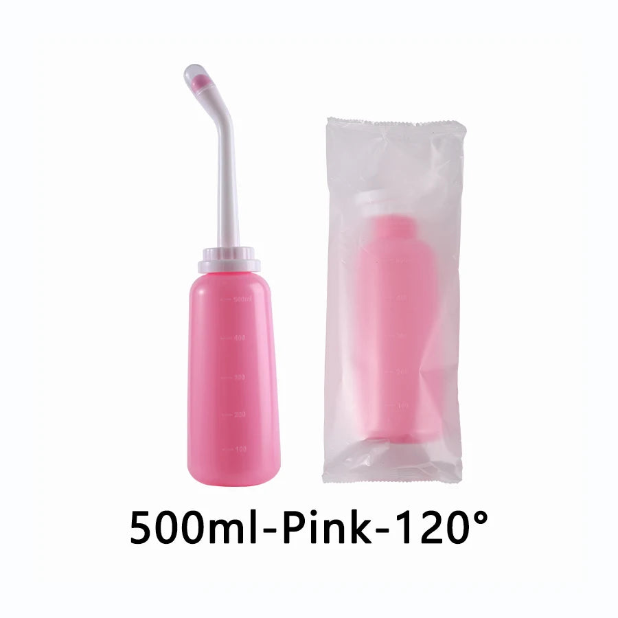 500ml Portable Bidet Spray Handheld Travel Bidet for Pregnant Women Baby Cleansing Water Washer Bottle Baby Showers Mom Bottle